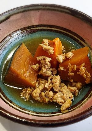 かぼちゃと「なにわポーク」のそぼろ煮-レシピのメイン写真