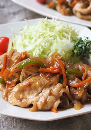簡単♪野菜たっぷり豚生姜焼き。-レシピのメイン写真