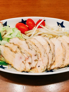 煮こごりでドレッシング!サラダチキン-レシピのメイン写真