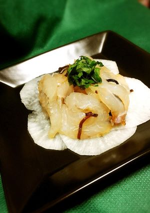 簡単 ひらめの塩昆布和え-レシピのメイン写真