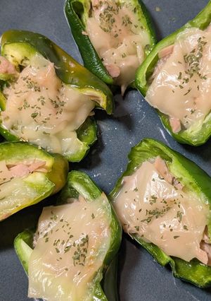 簡単★お弁当にも！ピーマンカップツナチーズ-レシピのメイン写真