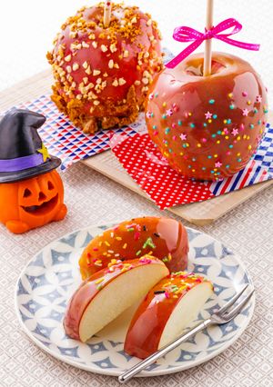 ハロウィンデコお菓子☆アップルキャラメル-レシピのメイン写真