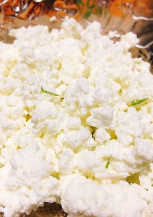 かぼすの香り爽やか手作りカッテージチーズ-レシピのメイン写真
