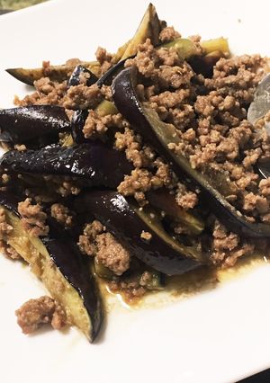 残ったそぼろで麻婆茄子！(辛くない)-レシピのメイン写真
