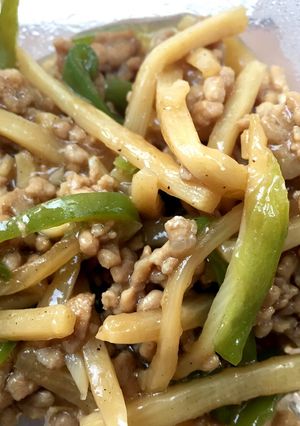 ひき肉で青椒肉絲〜-レシピのメイン写真