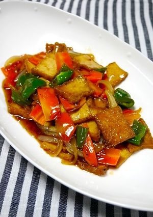 簡単！厚揚げ揚げ☆肉なし酢豚-レシピのメイン写真