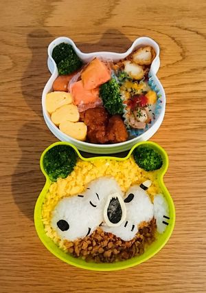 スヌーピー 簡単 キャラ弁-レシピのメイン写真