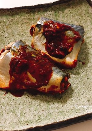圧力鍋で♬ 骨ごと食べれるサバの味噌煮-レシピのメイン写真