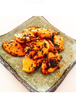 香ばしい♡ 黒ゴマ甘ダレチキン♬-レシピのメイン写真