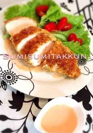 柔らか胸肉のクミンシードカツ♪-レシピのメイン写真
