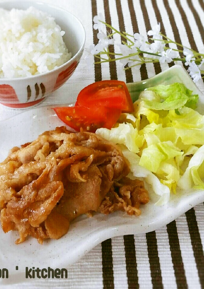 こくうまっ♥豚のメープルしょうが焼き-レシピのメイン写真
