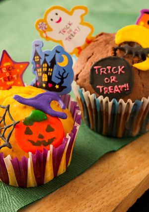 ハロウィンカップケーキ-レシピのメイン写真
