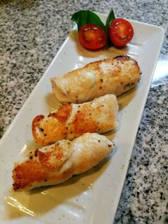 鶏胸肉薄切りのバジルチーズ巻き-レシピのメイン写真