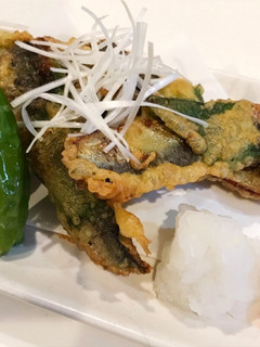 鰯の大葉巻き天ぷら 梅肉おろし添え-レシピのメイン写真