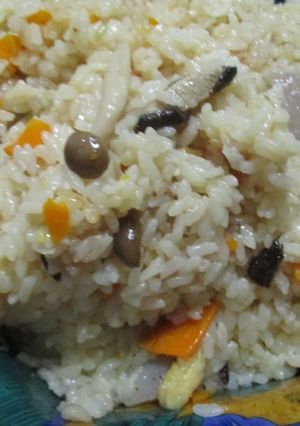 簡単感嘆！とまーす薄味きのこ炊き込み御飯-レシピのメイン写真