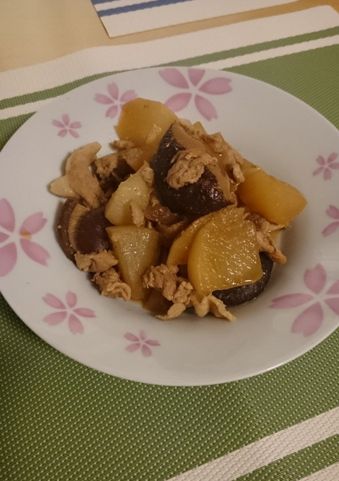 ☆大根と豚肉の甘辛炒め煮☆-レシピのメイン写真