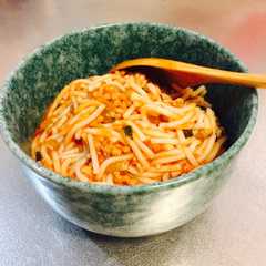 รูปของ 離乳食☆’’米粉’’パスタでミートスパ♡