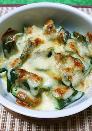 オクラのチーズ焼き-レシピのメイン写真