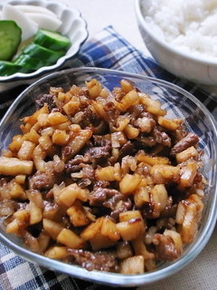 れんこんと牛肉の佃煮!ご飯止まりませんっ-レシピのメイン写真