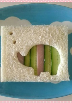 しましまサンドイッチ-レシピのメイン写真