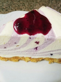 ストライプ柄のレアチーズケーキ❗-レシピのメイン写真