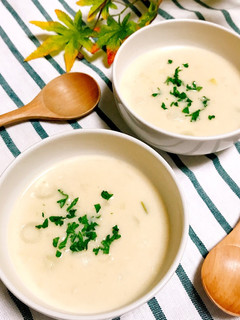 白ネギの豆乳スープ-レシピのメイン写真