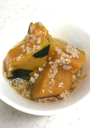 かぼちゃのそぼろあんかけ-レシピのメイン写真