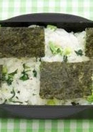 カブの葉としらすののり弁-レシピのメイン写真