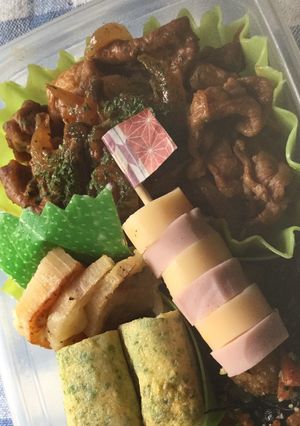 お弁当☆ギョニソとチーかまのシマシマ-レシピのメイン写真