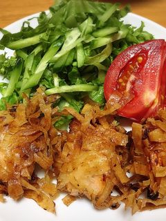 春巻きの皮で鮭のパリパリ揚げ-レシピのメイン写真