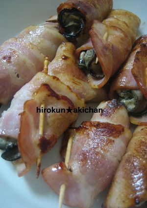 ひろくんの☆牡蠣のベーコン巻き-レシピのメイン写真
