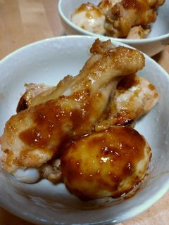 余った焼き肉のタレで 手羽元と卵の煮物 -レシピのメイン写真