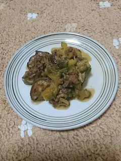 那須とゴーヤの挽き肉炒めっ。-レシピのメイン写真