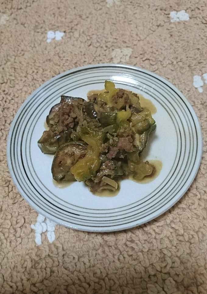 那須とゴーヤの挽き肉炒めっ。-レシピのメイン写真