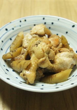 鶏手羽とゴボウの黒酢煮-レシピのメイン写真
