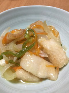 白身魚の野菜甘酢あんかけ-レシピのメイン写真