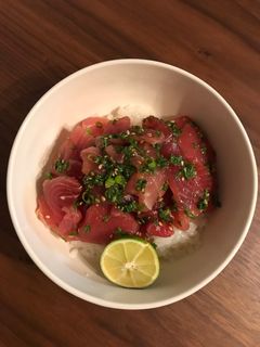 酢橘マグロ丼-レシピのメイン写真