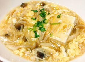 ふわふわ玉子ときのこのあんかけ豆腐-レシピのメイン写真