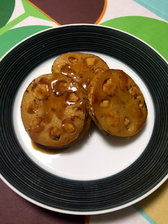 マイルド☆からし醤油のレンコンはさみ焼き-レシピのメイン写真