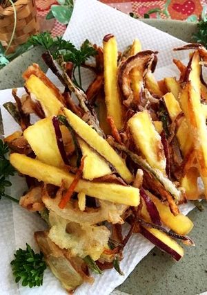 ホックホクなサツマイモのかき揚げ-レシピのメイン写真