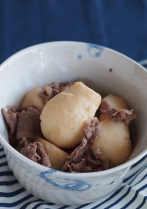 里芋と牛肉のメープルシロップ煮-レシピのメイン写真