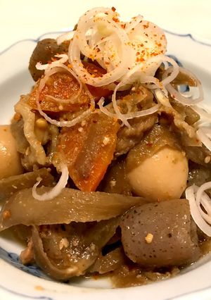 下処理いらず！豚こま肉のモツ煮風-レシピのメイン写真
