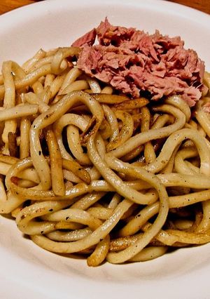 簡単ツナの焼きうどん-レシピのメイン写真