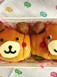 お弁当♡簡単クマさんサンドウィッチ♡-レシピのメイン写真
