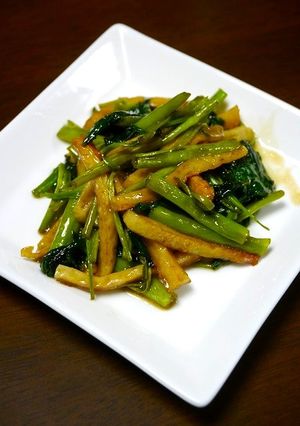 簡単小鉢！空芯菜のオイスタ炒め-レシピのメイン写真