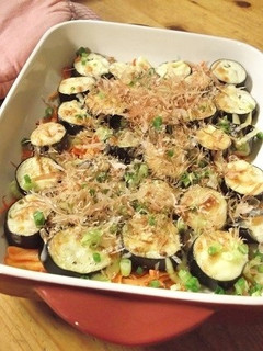 ナスのおかかマヨチーズ焼き-レシピのメイン写真