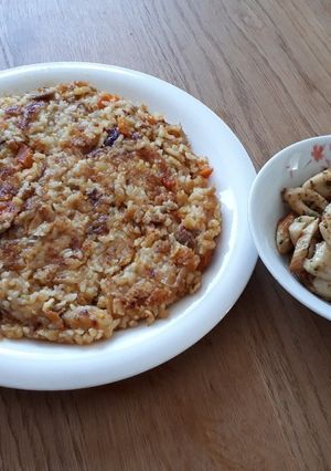 残り肉じゃがで簡単ライスピザ-レシピのメイン写真