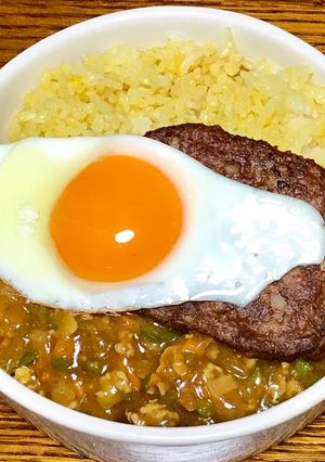 簡単キーマカレー風ワンプレートランチ-レシピのメイン写真