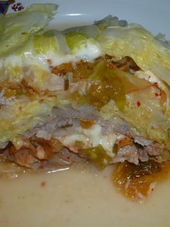 白菜と豚キムチーズの重ね煮-レシピのメイン写真