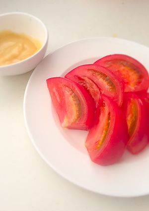 私のトマトの食べ方！-レシピのメイン写真